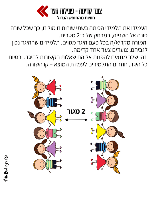 פעילות חצר - חוויות מהחופש הגדול - הוראה בהתאמה אישית