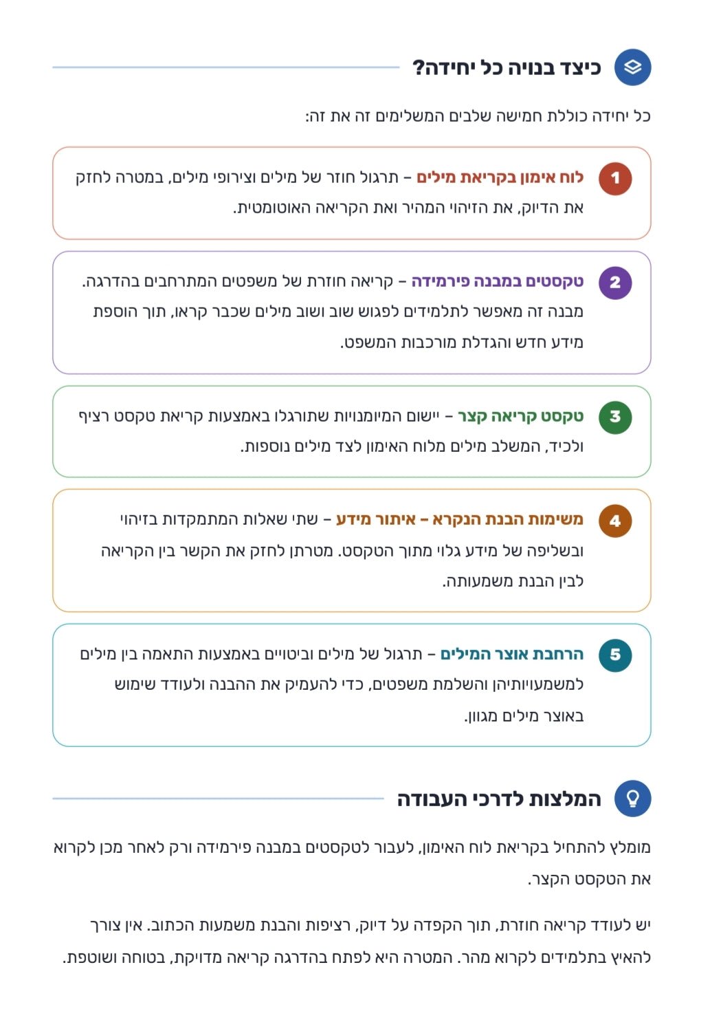 קוראים בשטף ומבינים את הנקרא ג-ו | חוברת לתרגול קריאה והבנת הנקרא - הוראה בהתאמה אישית